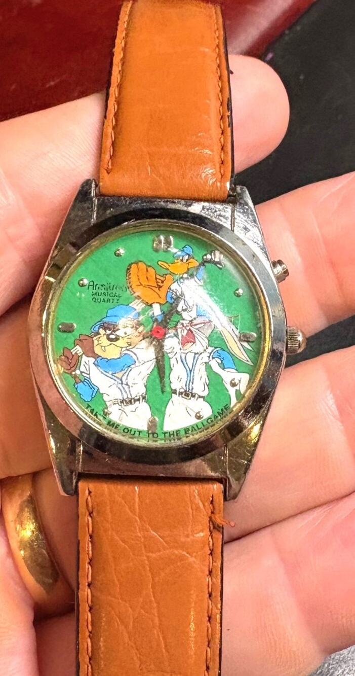 RARE VTG Armitron Disney Character Watch, Plays "take Me out to the Ballgame"
